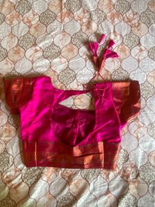 beautiful orange festival saree