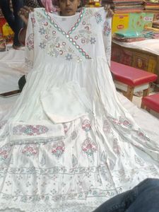 White Embroidered Kurta Set