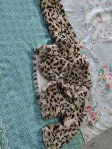 Girls Dress and Leopard Print Jacket Set