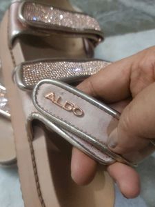 ALDO Sparkly Gold Sandals