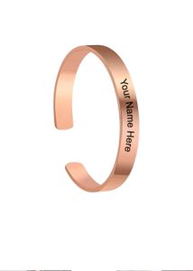 Customized Rose Gold Cuff Bracelet