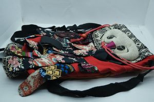 colourful owl sling bag