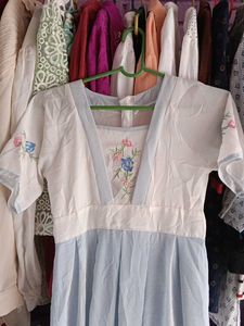 Embroidered Midi Dress