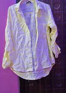 ladies Yellow Casual Shirt