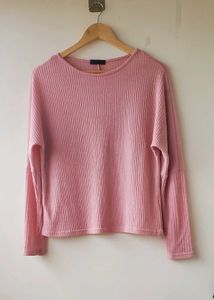 Pink Ribbed  Top