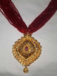Traditional Red Beaded Necklace
