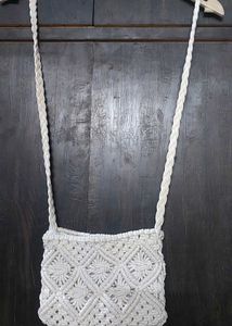 Handmade Macrame Crossbody Bag