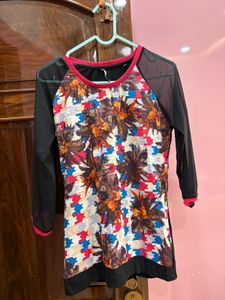Vibrant Tropical Print Top