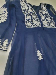 Blue Embroidered Tunic