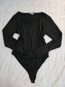 H&amp;M Black Long Sleeve Bodysuit bust 38~40