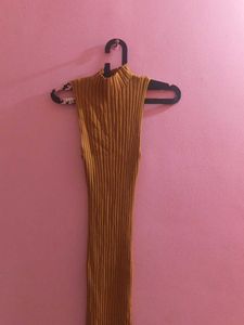 Sleeveless Ribbed Bodycon Dress