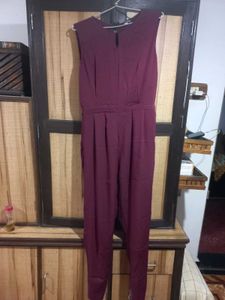 Elegant Maroon Jumpsuit