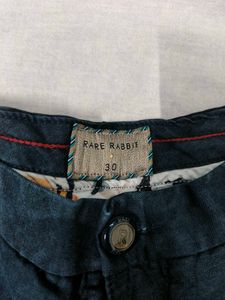 Men's Dark Blue Lyocell Chino Shorts