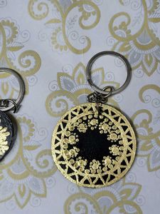 Handcrafted Keychains- Gold(2 )