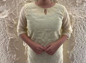 Elegant Yellow Embroidered Kurta