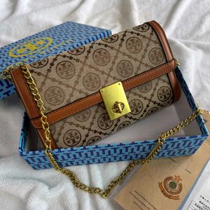 Tory Burch Monogram Chain Shoulder Bag WD BOX