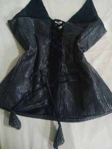 y2k Sparkly Halter Neck Top