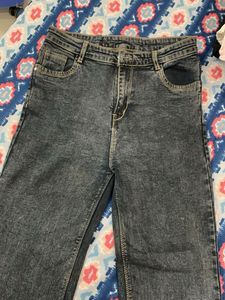 Stylish Acid Wash Denim Jeans