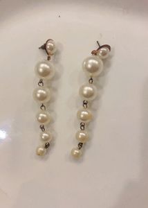 Elegant Pearl Drop Earrings l Last pair