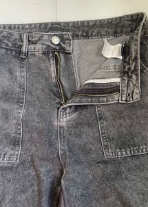 SHEIN Grey Cargo Jeans