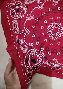 ✨Red Paisley Bandana🧣✨No Swap