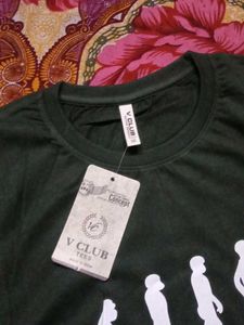 Dark Green Basic T-Shirt