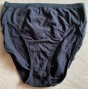 New Fruit of the Loom Imported Black Cotton Brief