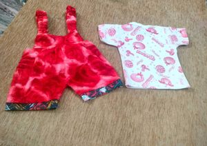 Cute Baby Overalls &amp; T-Shirt Set
