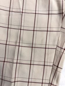beige checkered straight-fit pants 🤎
