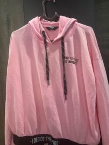 Pink Cropped Hoodie - "Decide The Vibe"🎀