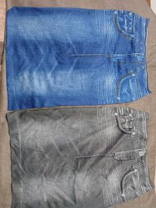 Combo of Skirts (Black and Blue)