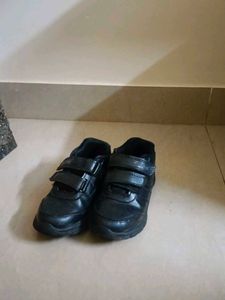 Black Velcro Strap Sneakers