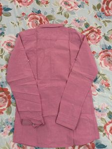 Men's Pink Button-Up Shirt