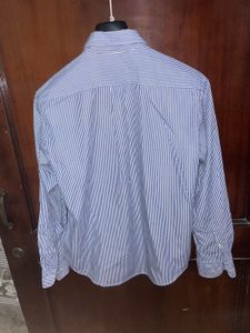 Uniqlo Blue Striped Button-Down Shirt