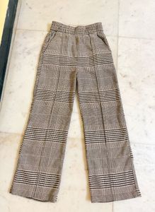 Stylish Plaid Wide-Leg Pants