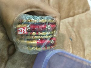 Red &amp; Gold Bangle Set