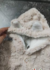 Adorable Fur Bunny Jacket and bottom