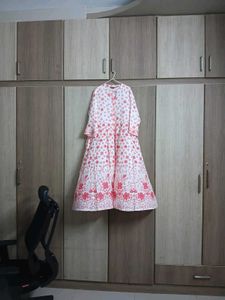 Pink Floral Kurta with legging