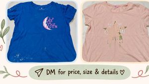 Lot of 2 Women's Graphic T-Shirts