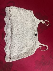 White Lace Camisole Top