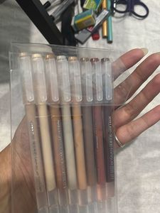 Set of Aesthetic brown gel pens