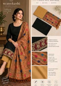 Premium Banarasi Inspired 3-Piece Unstitched Suit