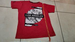 Red Los Angeles Graphic Tee