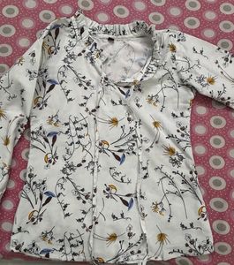 Floral Ruffle Blouse