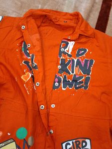 Funky Orange Character Jumpsuit