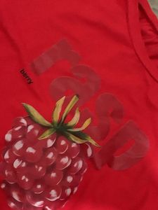 Red Berry Graphic T-Shirt