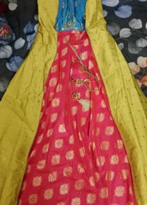 Beautiful Blue and Pink Lehenga Choli