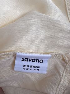 SAVANA Elegant Cream Shirt Dress