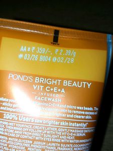 Pond's Vitamin C+E+A Face Wash