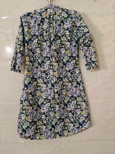 Floral Print Shirt Dress / Kurta
